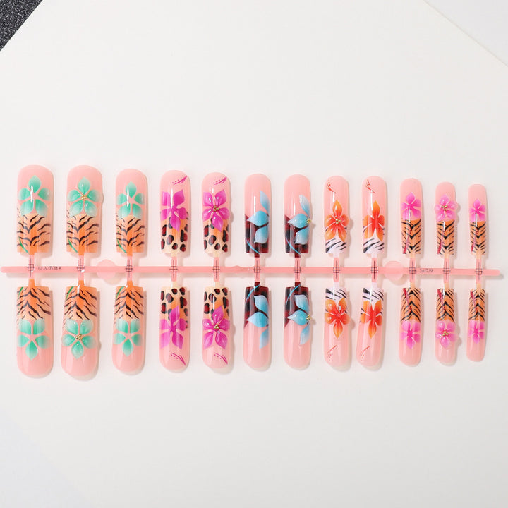 Floral Art Press-On Nail Tips Kalsten