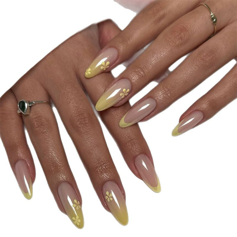 Floral Accent Gel Nail Art Kalsten