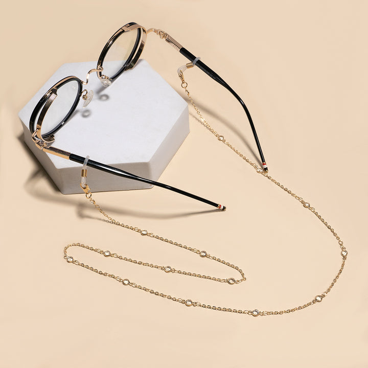 Crystal-Embellished Eyewear Chain Kalsten