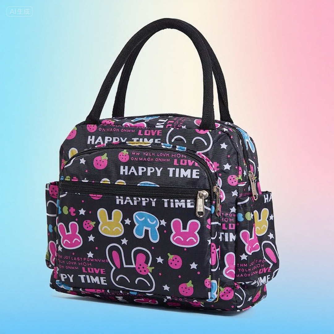Cat Print Insulated Lunch Bag Kalsten
