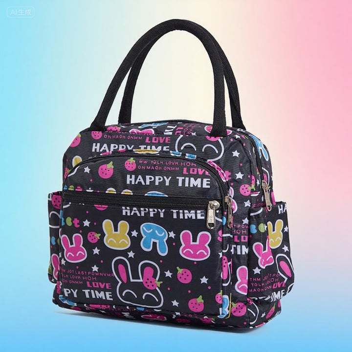 Cat Print Insulated Lunch Bag Kalsten