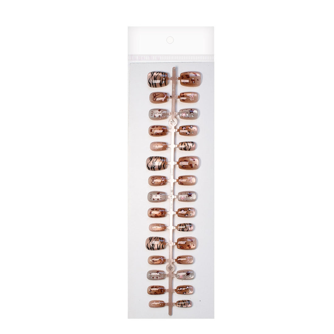 Playful Animal Print Press-On Nail Set Kalsten