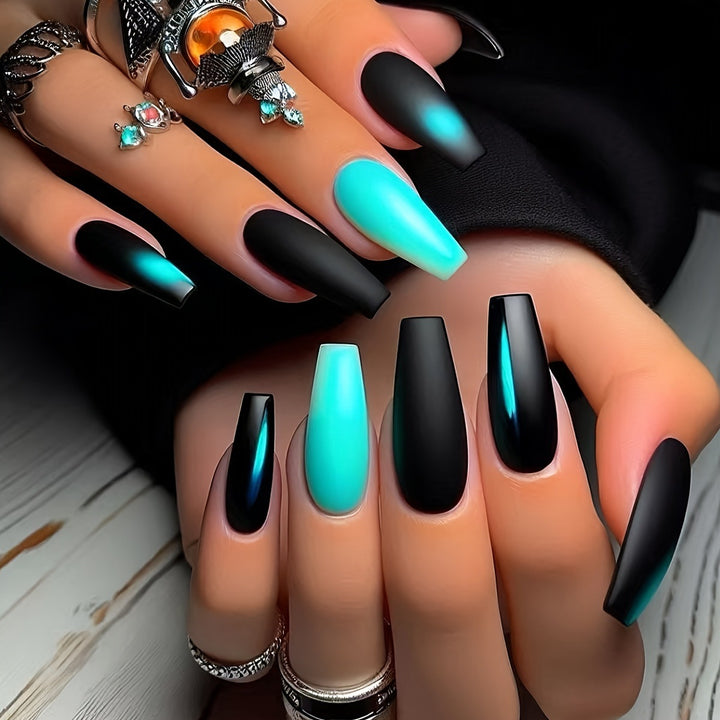 Acrylic Nails in Trendy Ombré Design Kalsten