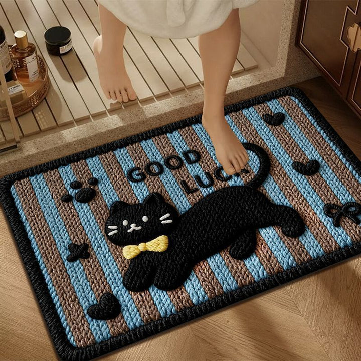 Cute Dog-Themed Bathroom Mat