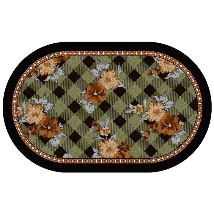 Floral Pattern Decorative Area Mat
