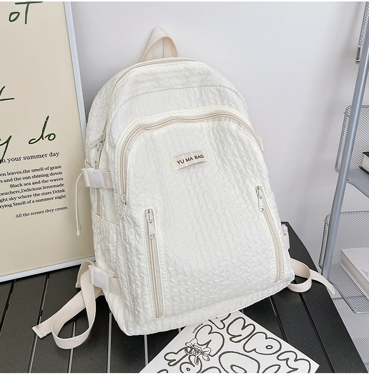 Textured Multi-Compartment Backpack Kalsten
