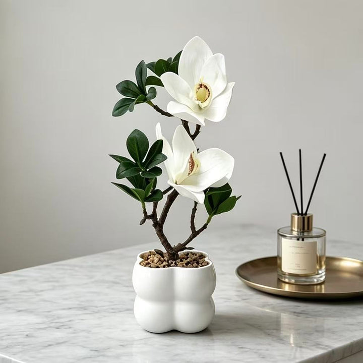 Lifelike Artificial Orchid Plant Decoration