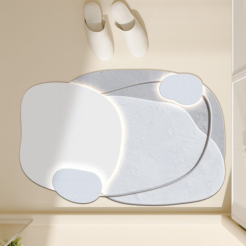 Floral-Inspired Decorative Bath Mat Kalsten