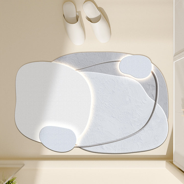 Floral-Inspired Decorative Bath Mat Kalsten