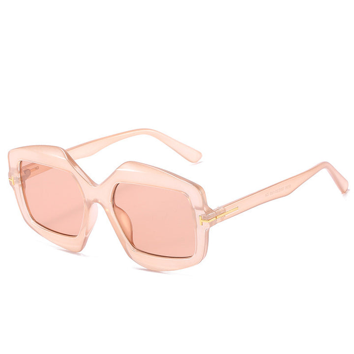 Bold Patterned Hexagonal Sunglasses Kalsten