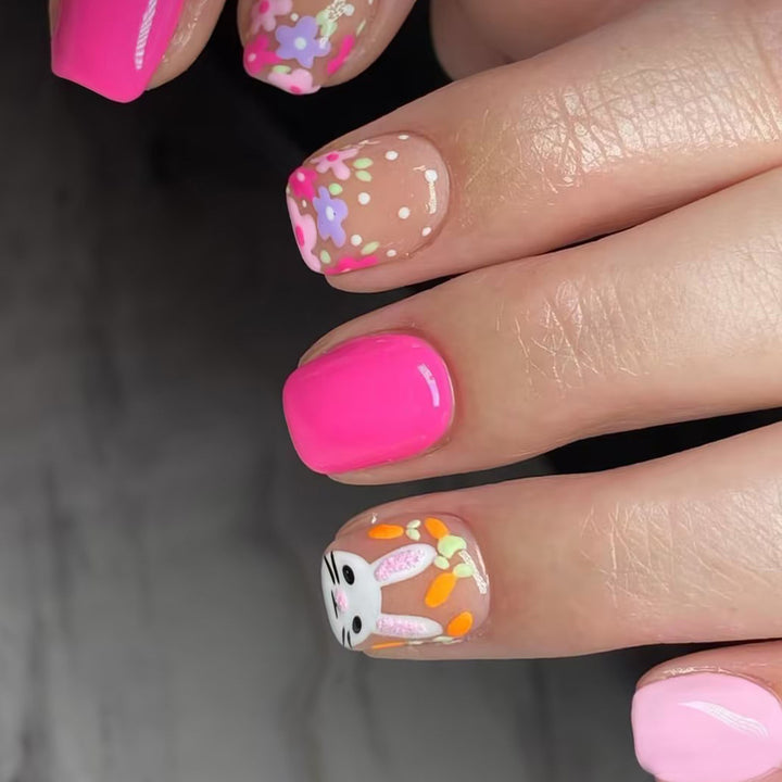 Floral Themed Nail Art Design Kalsten