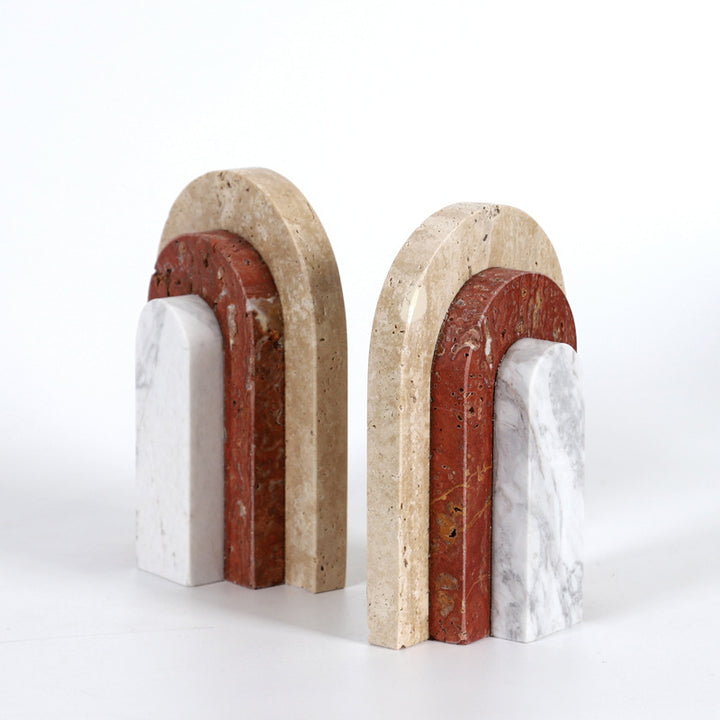 Artistic Marble Bookends