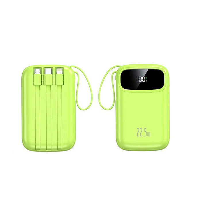 Power bank with integrated charging cable and digital display Kalsten