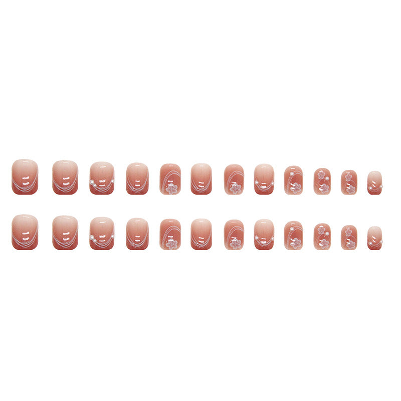 Floral Design Press-On Nails Kalsten
