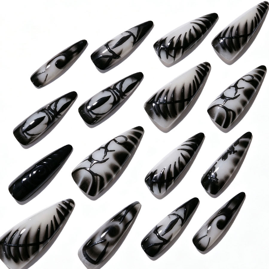 Artistic Stiletto Press-On Nail Set Kalsten