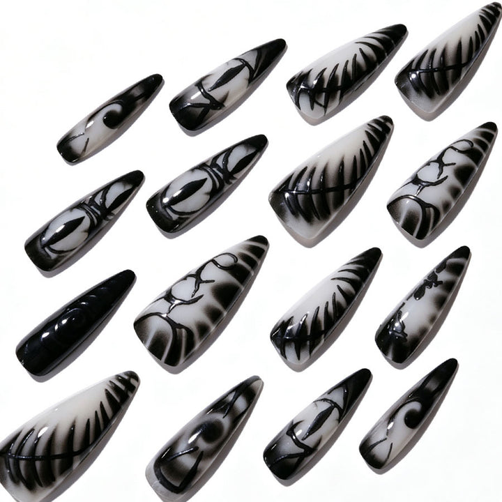 Artistic Stiletto Press-On Nail Set Kalsten