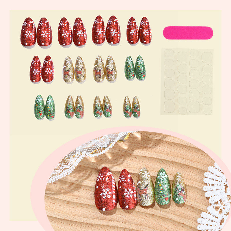 Holiday-Themed Glittery Press-On Nail Collection Kalsten