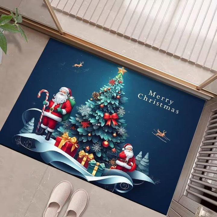 Festive Christmas-Themed Entrance Mat