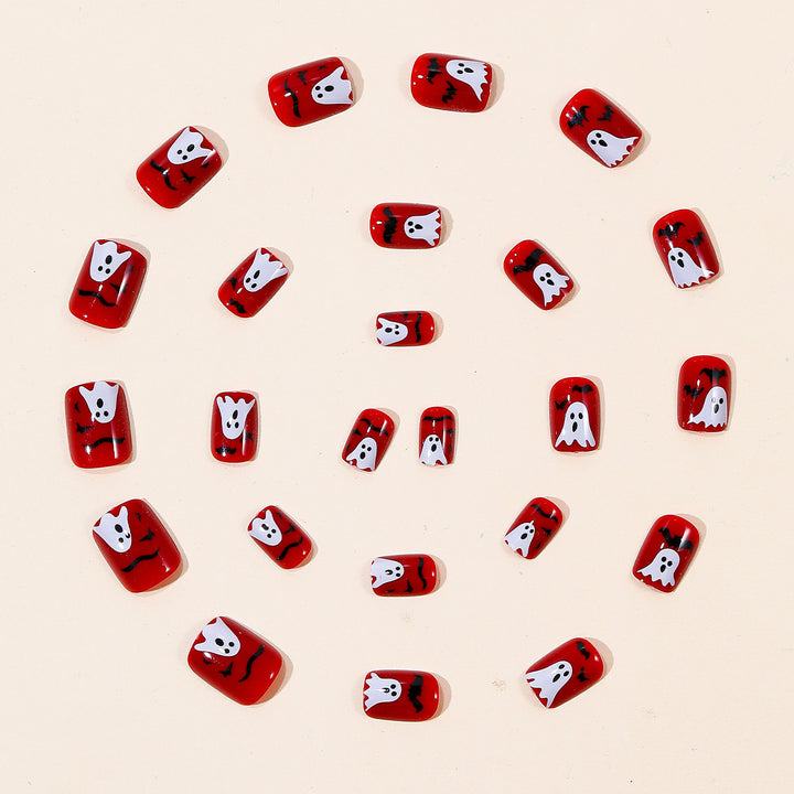 Halloween-Themed Acrylic Nail Art Kalsten
