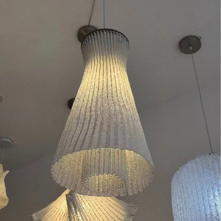 Elegant Pleated Pendant Light Fixture