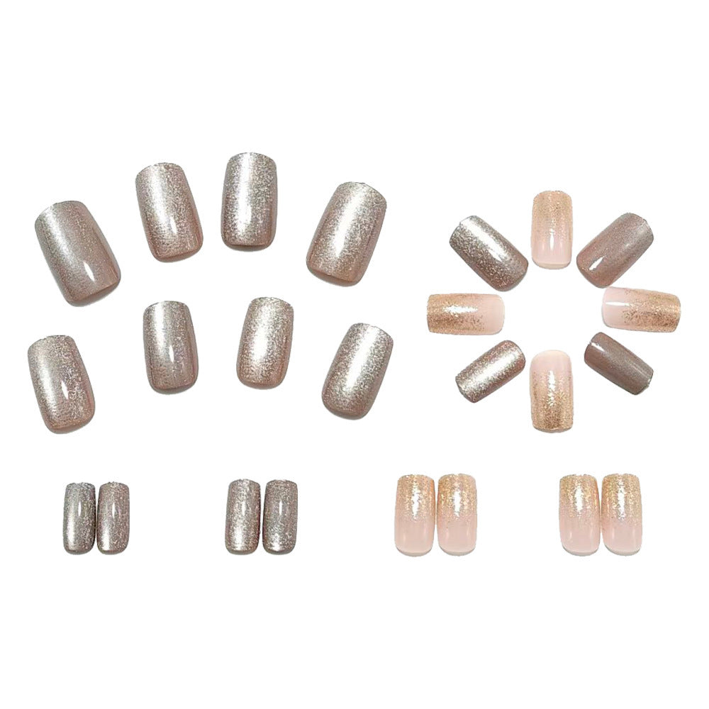 Luxurious artificial nails with glitter accents Kalsten