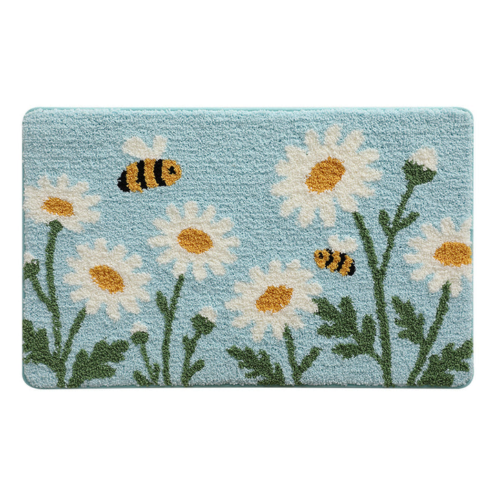 Floral Patterned Bath Mat Kalsten
