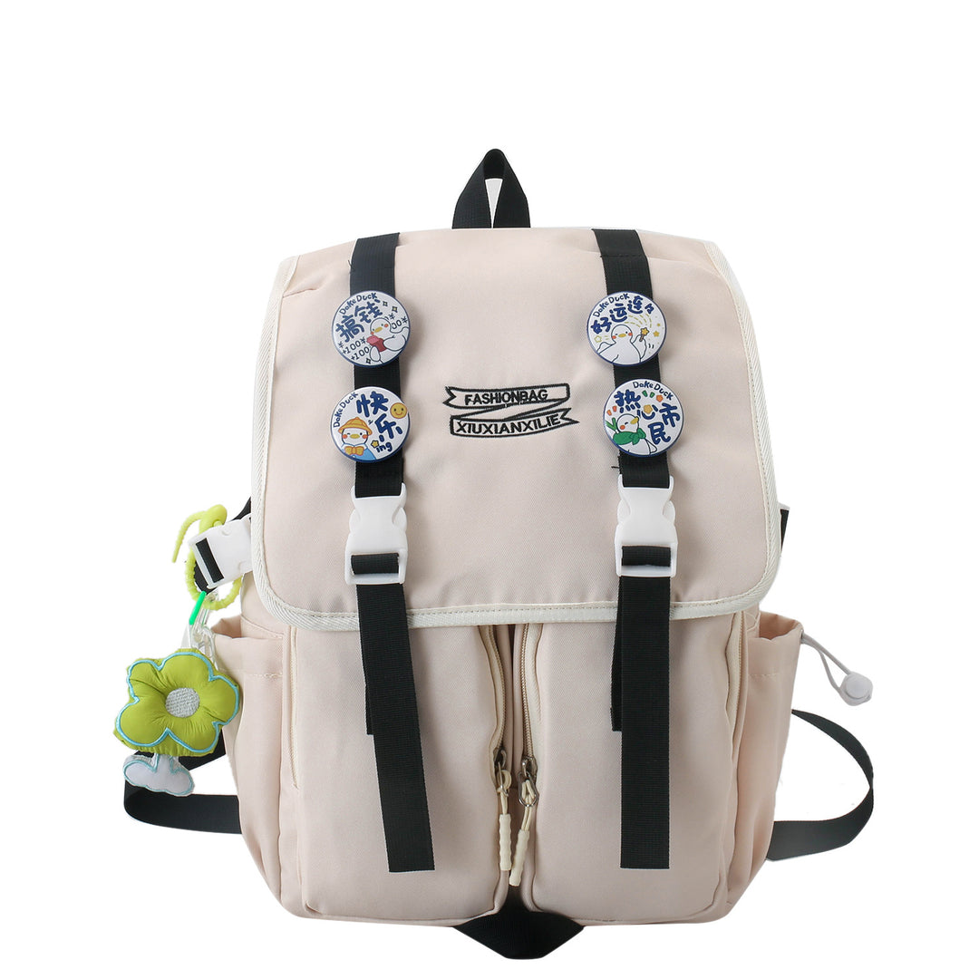Whimsical Character Print Backpack