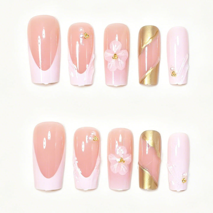 Deluxe Floral Acrylic Nail Art Set Kalsten