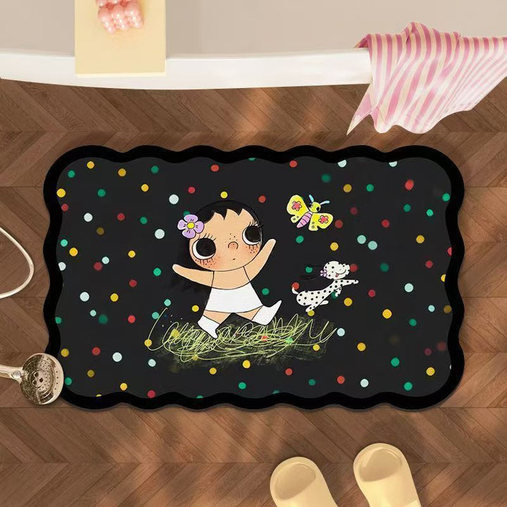 Cartoon Themed Bath Mat