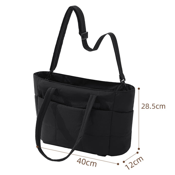 Quilted Multi-Pocket Tote Kalsten