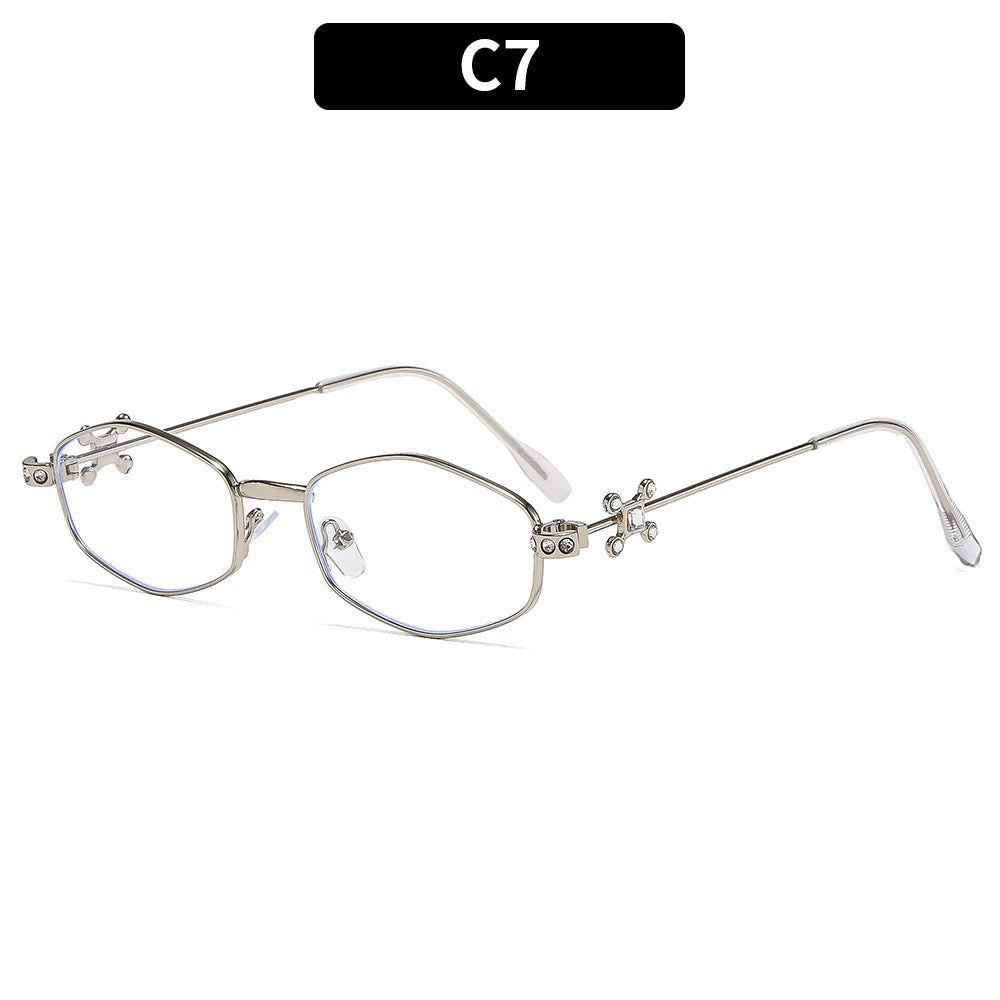 Decorative Metal Frame Glasses
