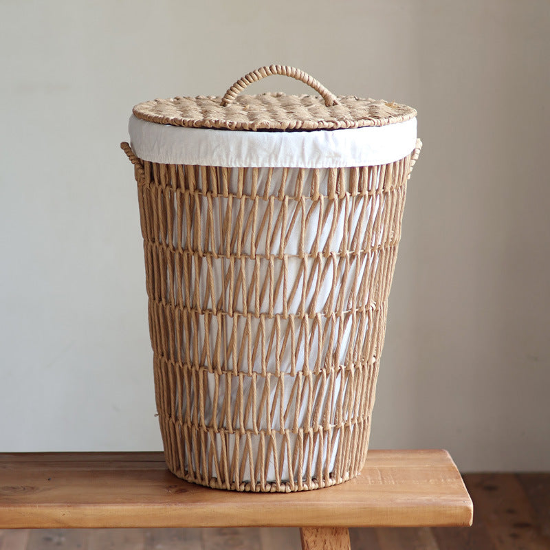 Stylish laundry basket with lid Kalsten