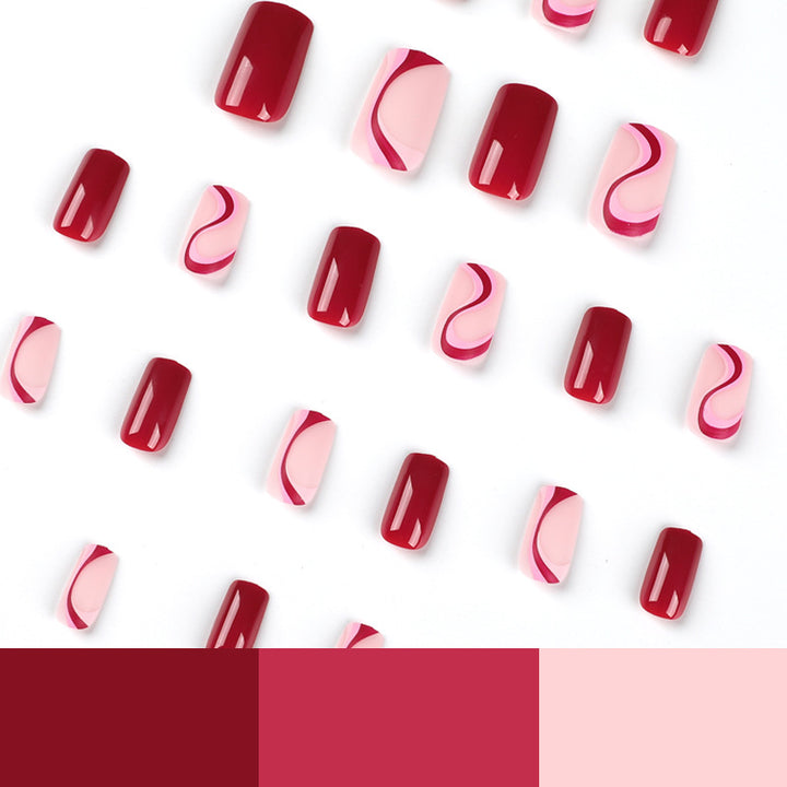 Artistic acrylic nails with elegant color gradients and glitter Kalsten