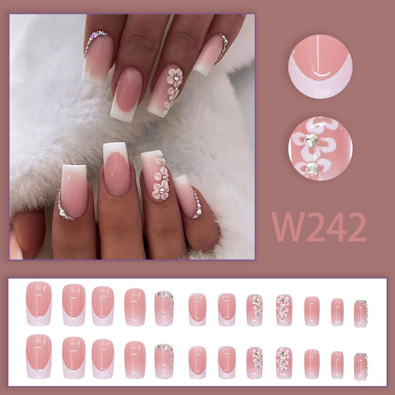 Elegant Floral Design Press-On Nails Kalsten