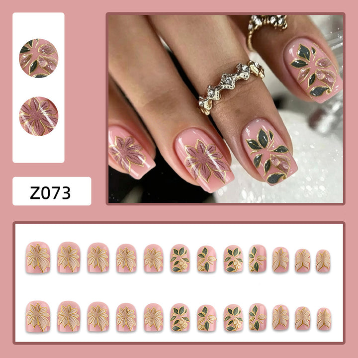 Artificial nails with elegant flower design Kalsten