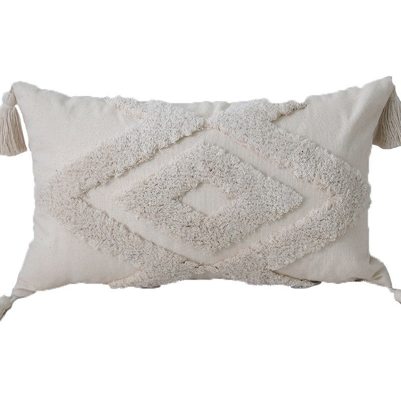Textured Plush Decorative Pillow