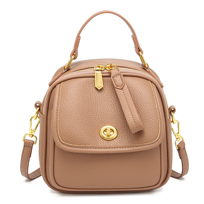 Textured Vegan Leather Crossbody Handbag Kalsten