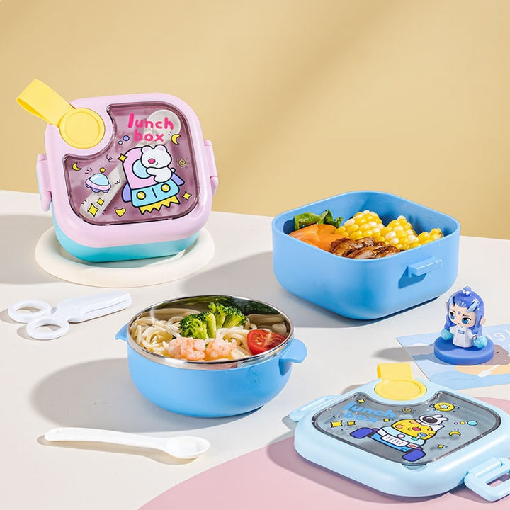 Fun-Themed Multi-Compartment Lunch Box