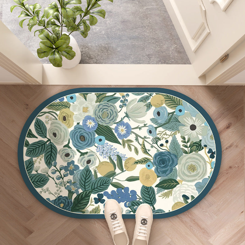 Decorative Floral Entryway Mat
