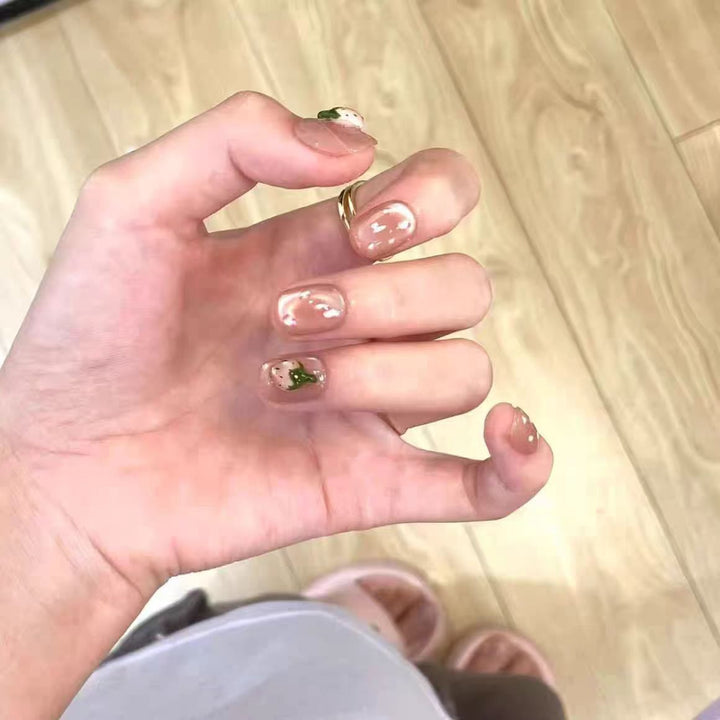 Artistic Floral Nail Design
