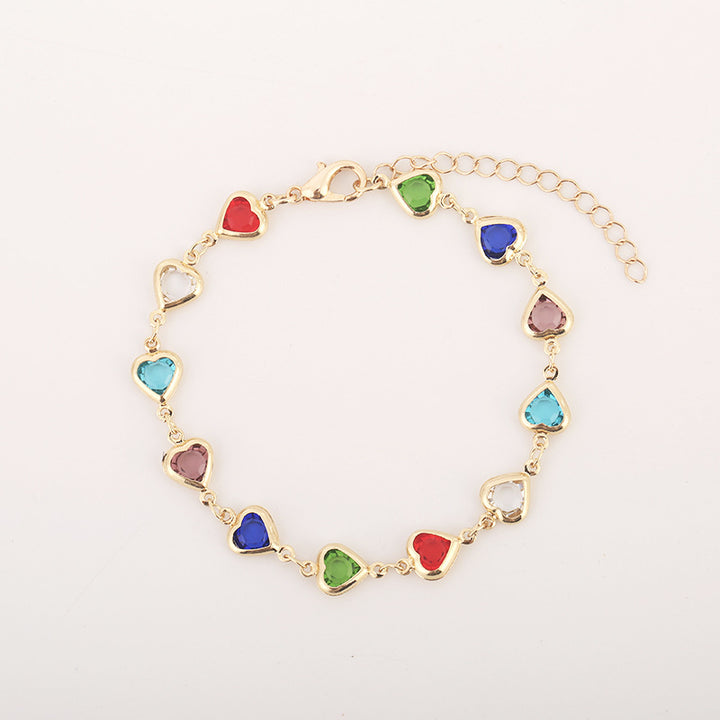 Colorful Gemstone Adjustable Bracelet Kalsten