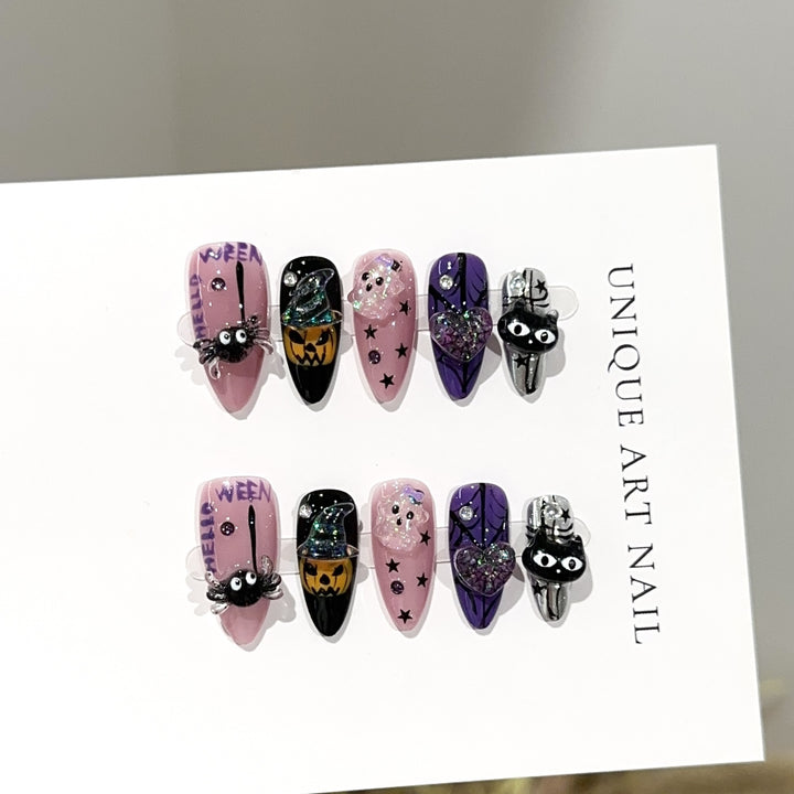 Halloween-Themed Press-On Nail Set