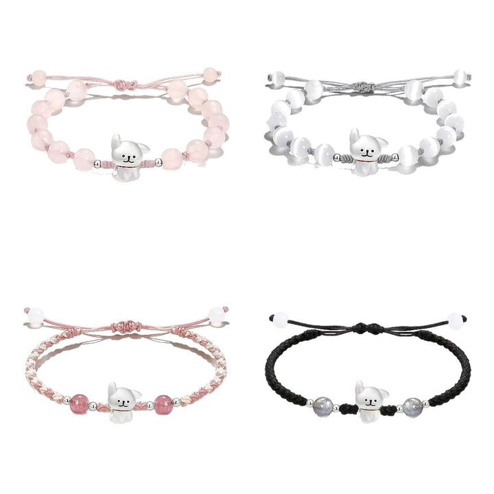 Playful Dog Charm Beaded Bracelet Kalsten