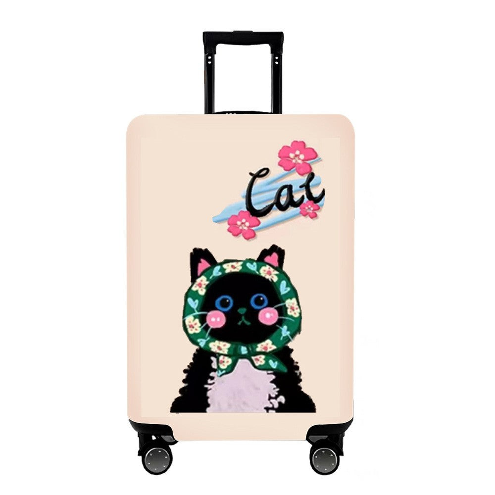 Unisex Hard Shell Suitcase with Colorful Monster Design Kalsten