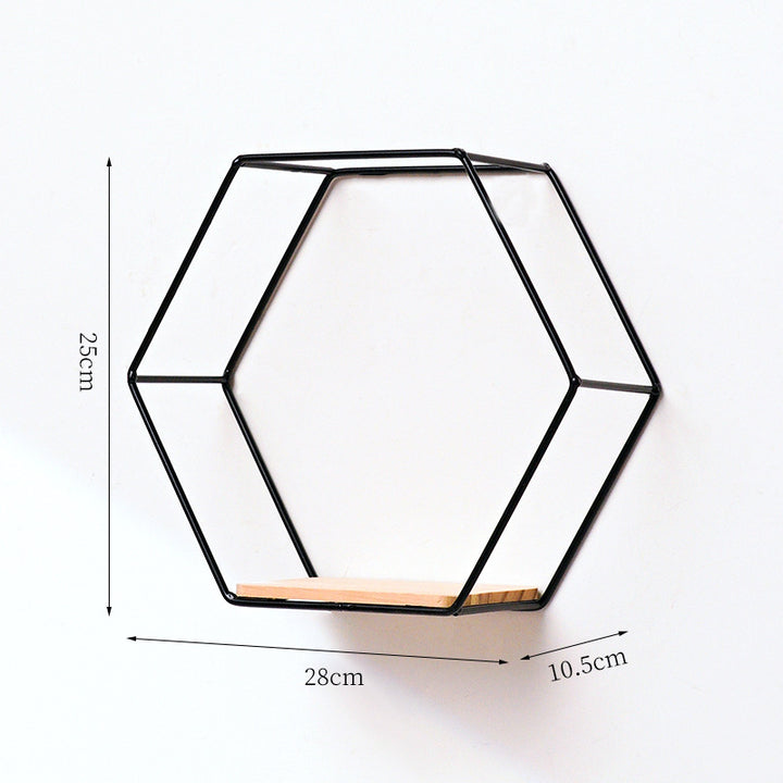 Hexagonal Wall-mounted Shelf
