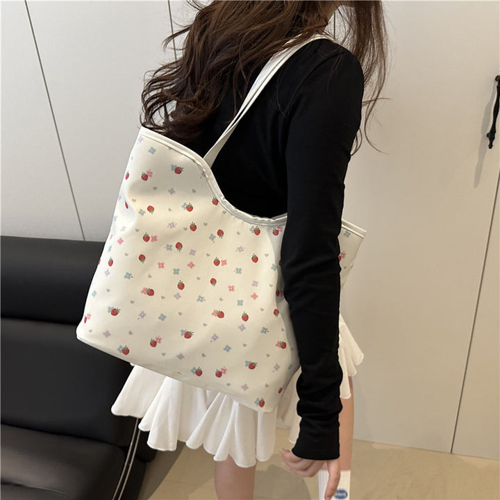 Floral Print Shopping Tote Bag Kalsten