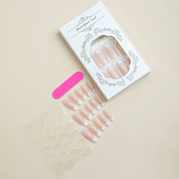 Press-On Nail Set with French Tip Design Kalsten