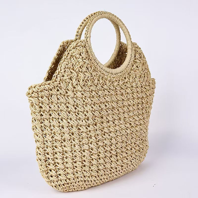 Handmade basket bag with innovative round design Kalsten
