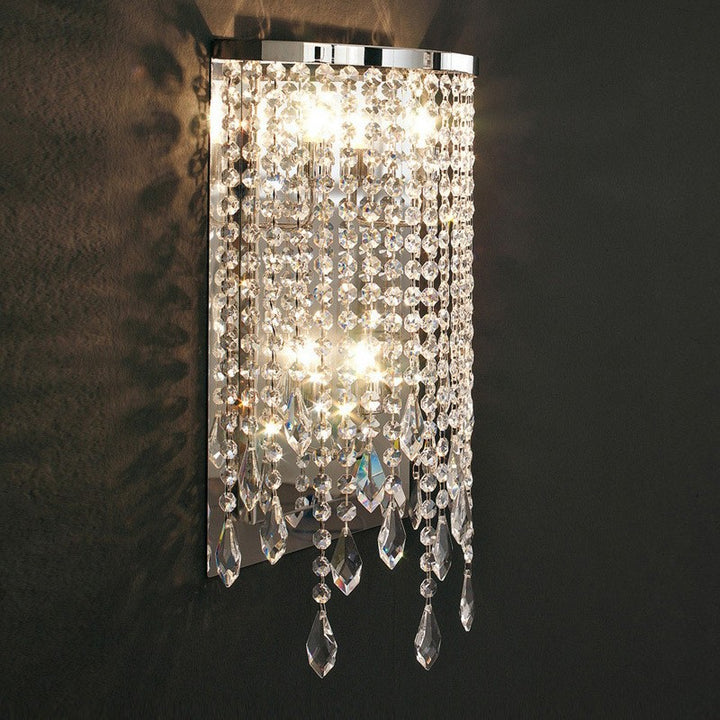 Crystal Cascading Wall Sconce