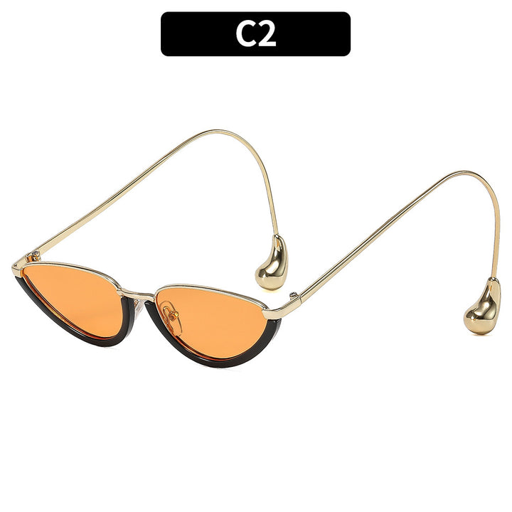 Sculptural Retro-Inspired Cat-Eye Sunglasses
